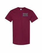 Made In NS ( Tartan Lettering) Left Chest and Back Men's tee