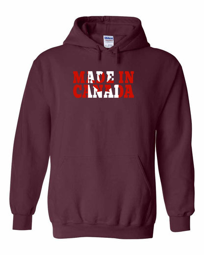 Made in Canada Flag Background Full Pullover