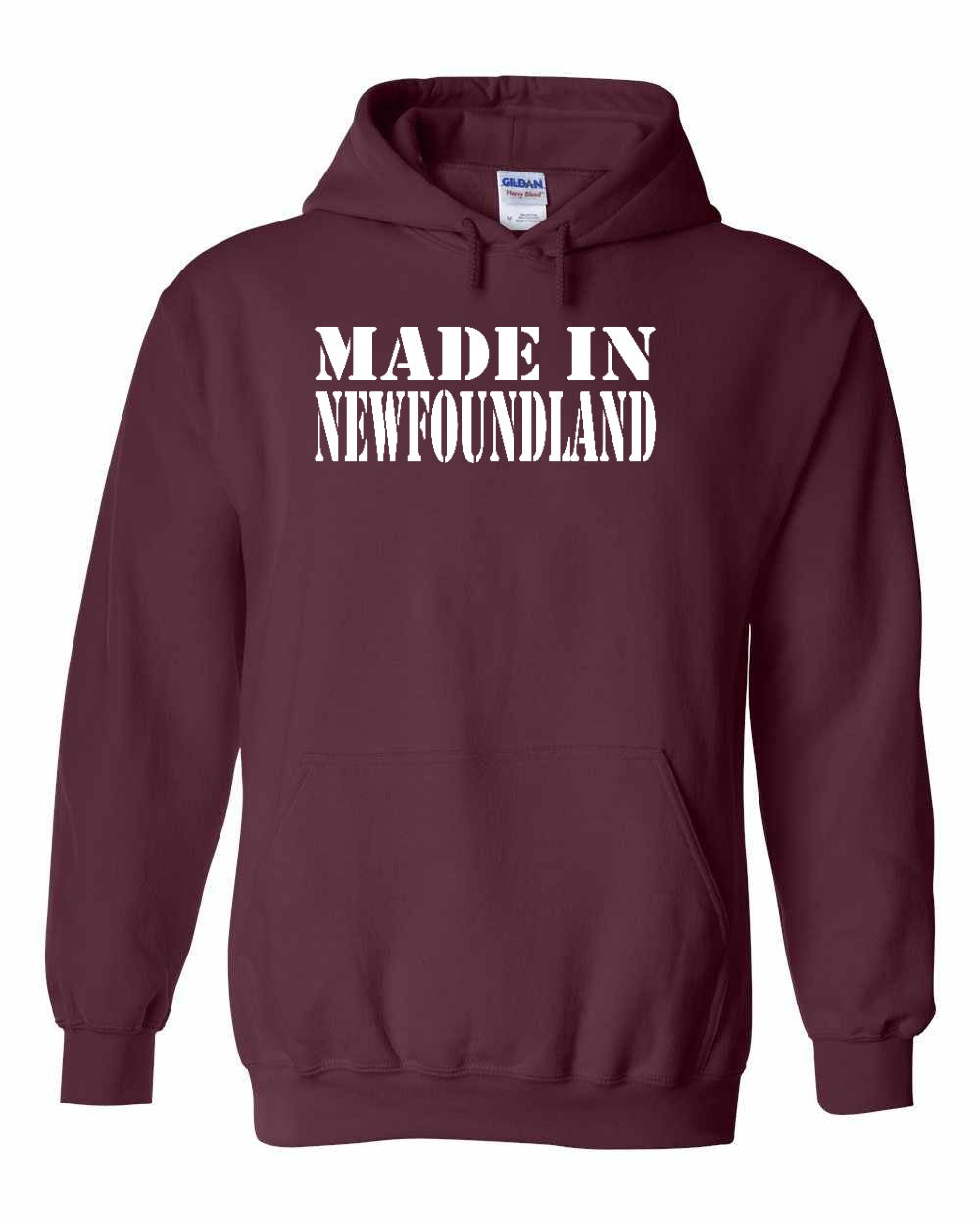 Made In NFLD ( White Lettering) Pullover Hoodie - Unisex