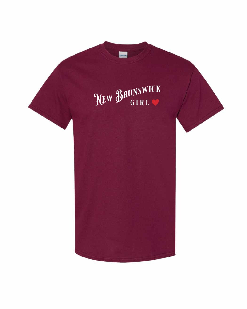 New Brunswick Girl Red Heart Full Men's Tee