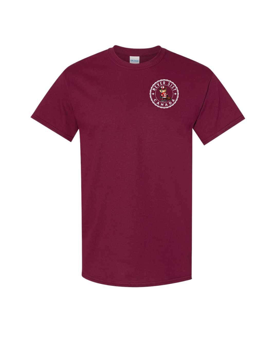 Never 51st Beaver Left Chest Men's Tee