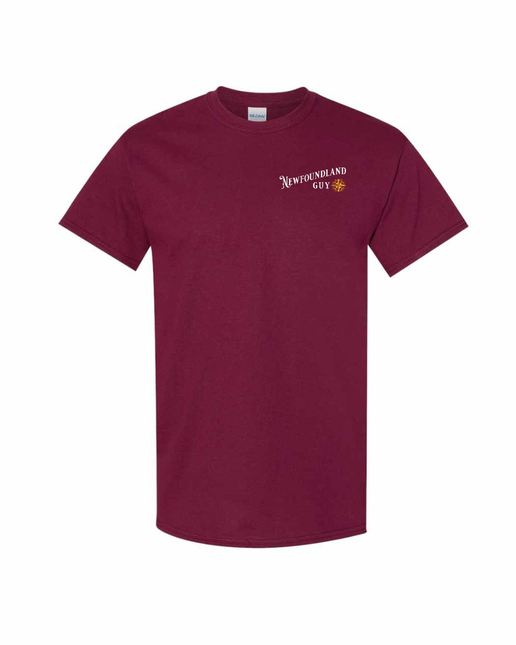 NFLD Guy Yellow Compass Left Chest Men's Tee