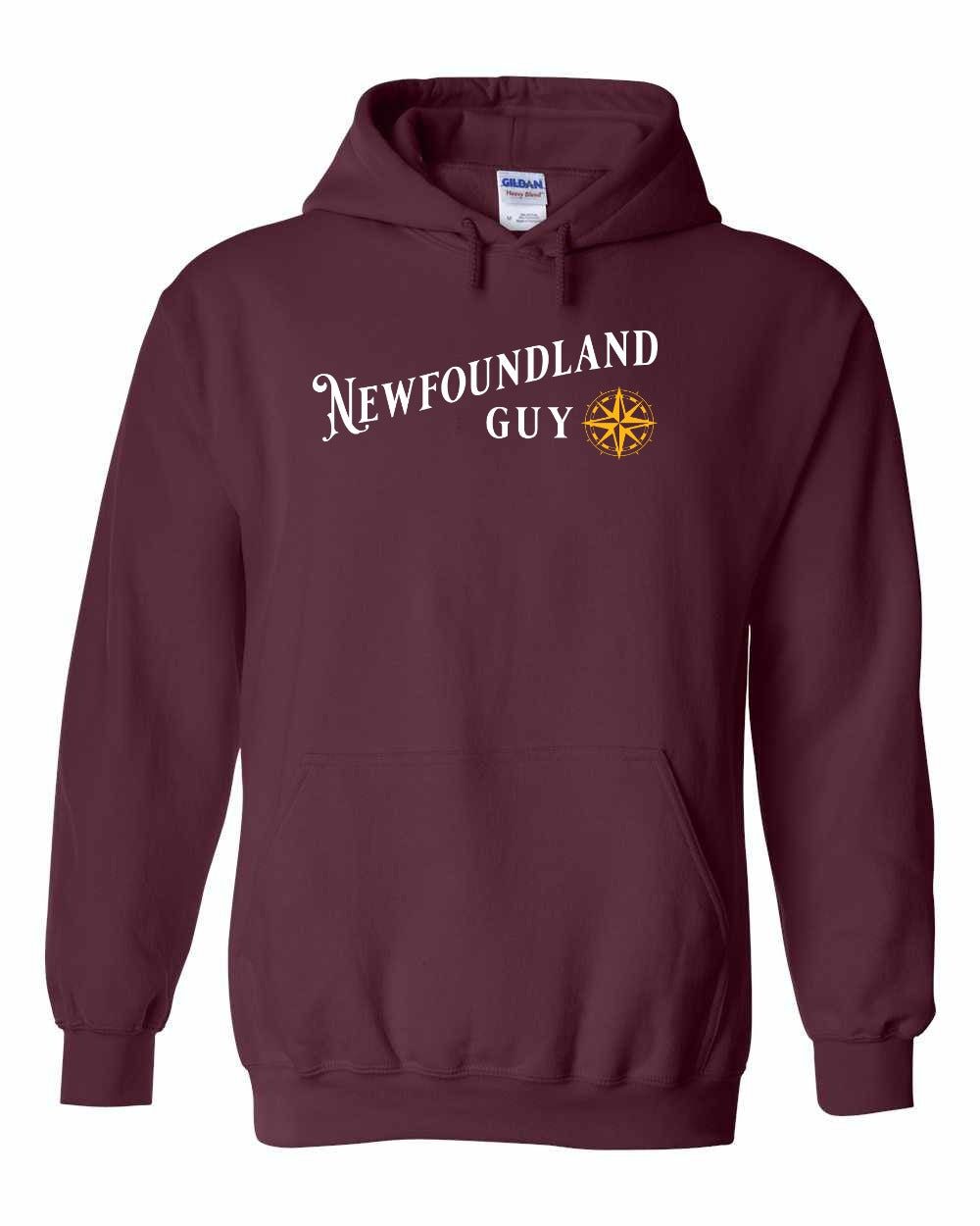 NFLD Guy Yellow Compass Pullover Hoodie - Unisex