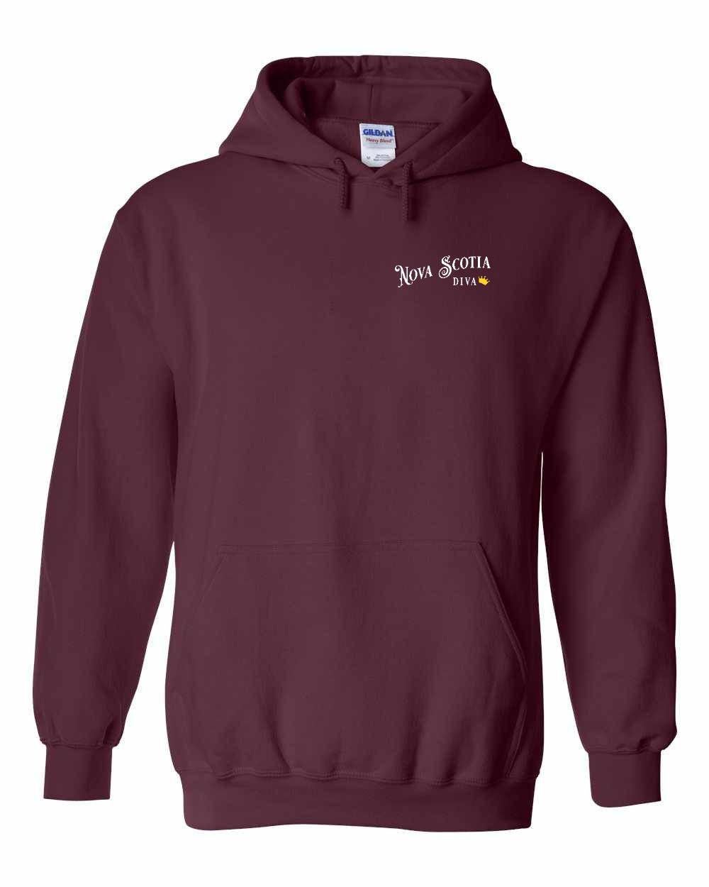 NS Diva Left Chest and Back Pullover Hoodie - Unisex