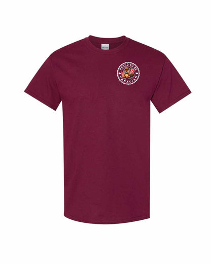 Proud to be Canadian Beaver Left Chest Men's Tee