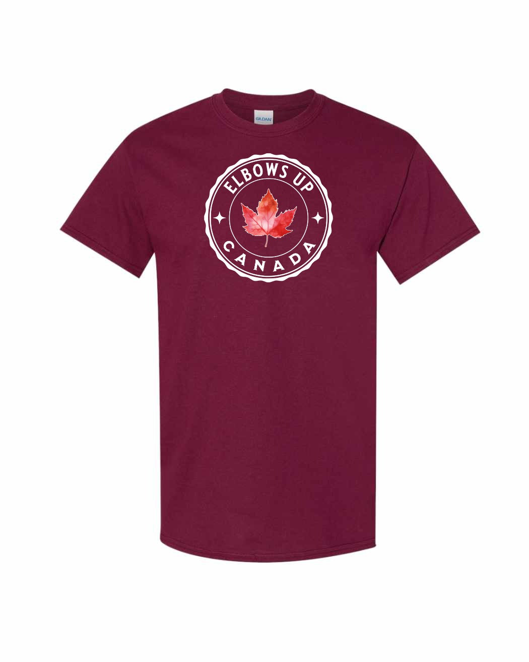 Elbows Up Leaf Unisex Tee - Gildan Canada (sewn Internationally)