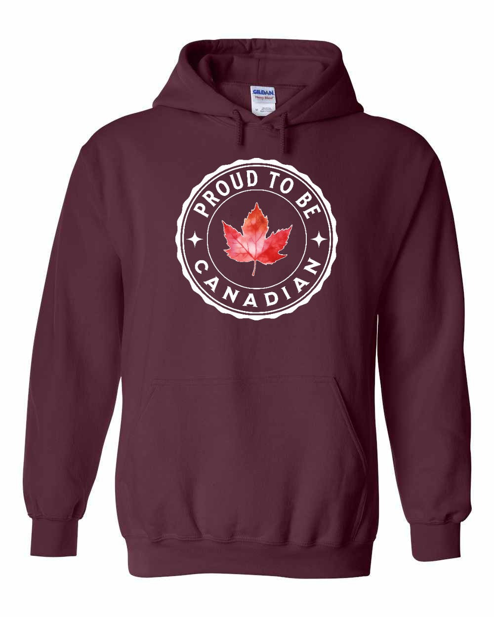 Proud to be Canadian Leaf Pullover Hoodie - Gildan Canada (sewn Internationally) - Unisex