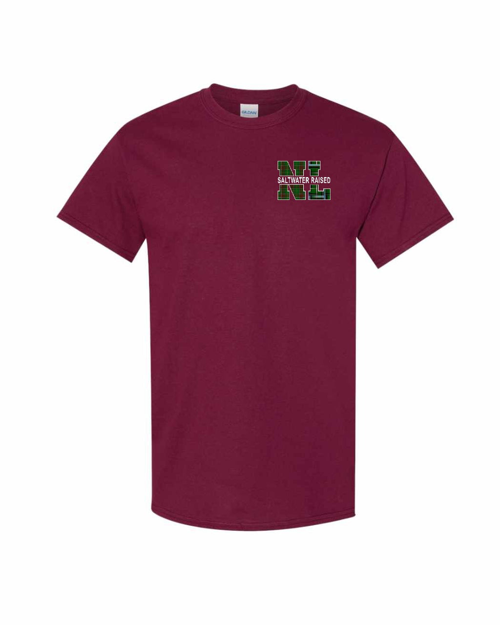 NFLD and Labrador Saltwater Raised Left Chest Men's Tee