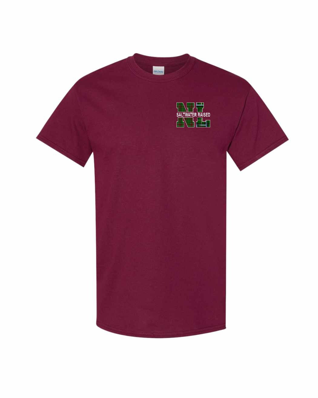 NFLD and Labrador Saltwater Raised Left Chest Men's Tee