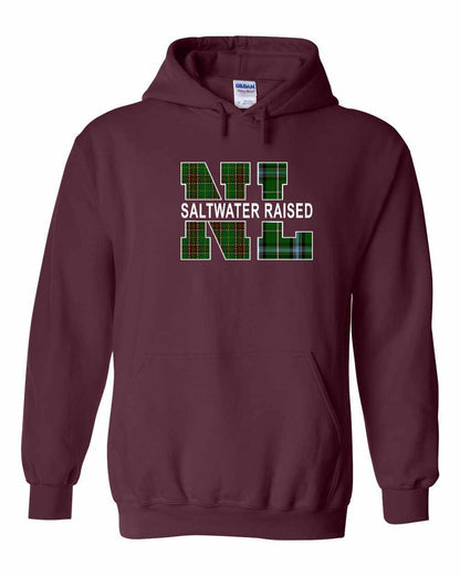 Newfoundland and Labrador Saltwater Raised Full Front Pullover Hoodie