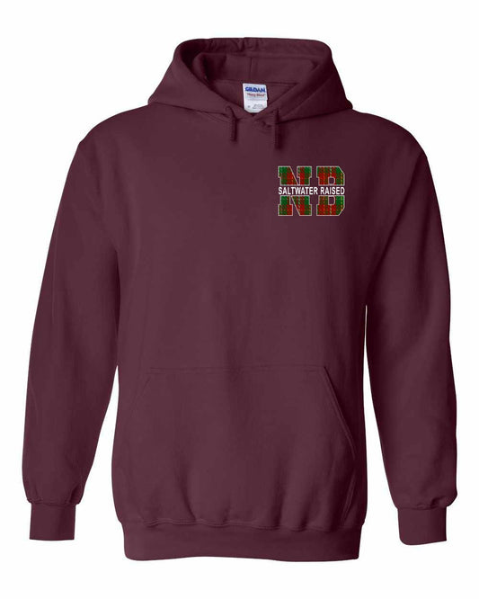 New Brunswick Saltwater Raised Left Chest and Back Pullover Hoodie