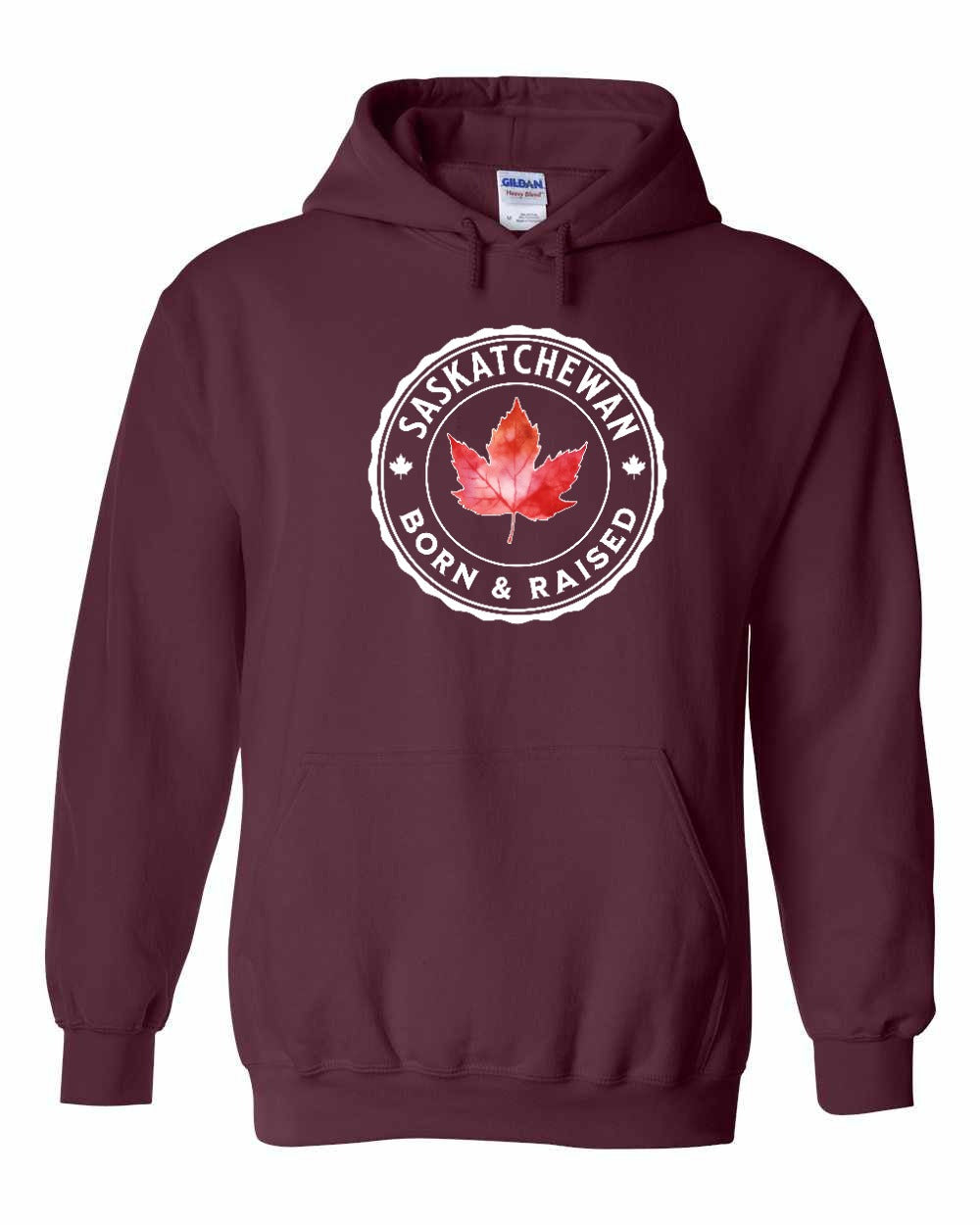 Born and Raised Saskatchewan Pullover Hoodie - Gildan Canada (sewn Internationally) - Unisex