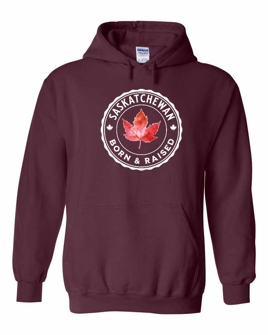 Born and Raised Saskatchewan Full Pullover - Gildan Canada (sewn Internationally)