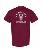 Maritime Swag NFLD Mandala white Lobster Left Chest and Back Men's Tee