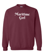 Maritime Girl Heart Dot Crewneck Sweatshirt - Unisex