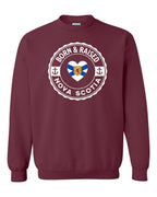 Born and Raised NS Heart Flag Crewneck Sweatshirt - Unisex