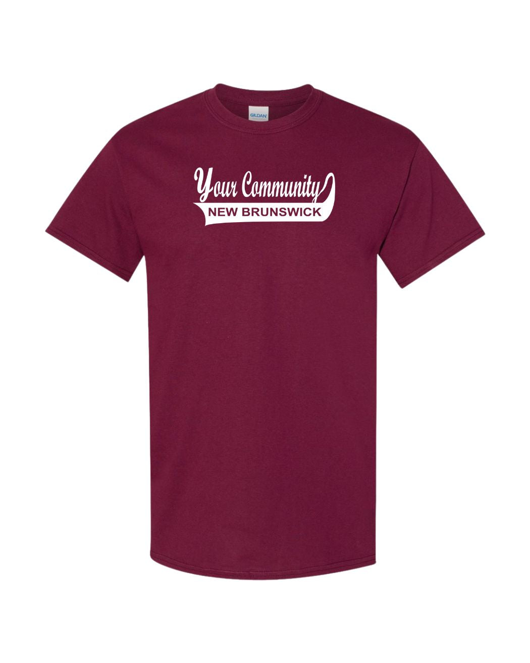 Custom New Brunswick Community Name Mens Tee