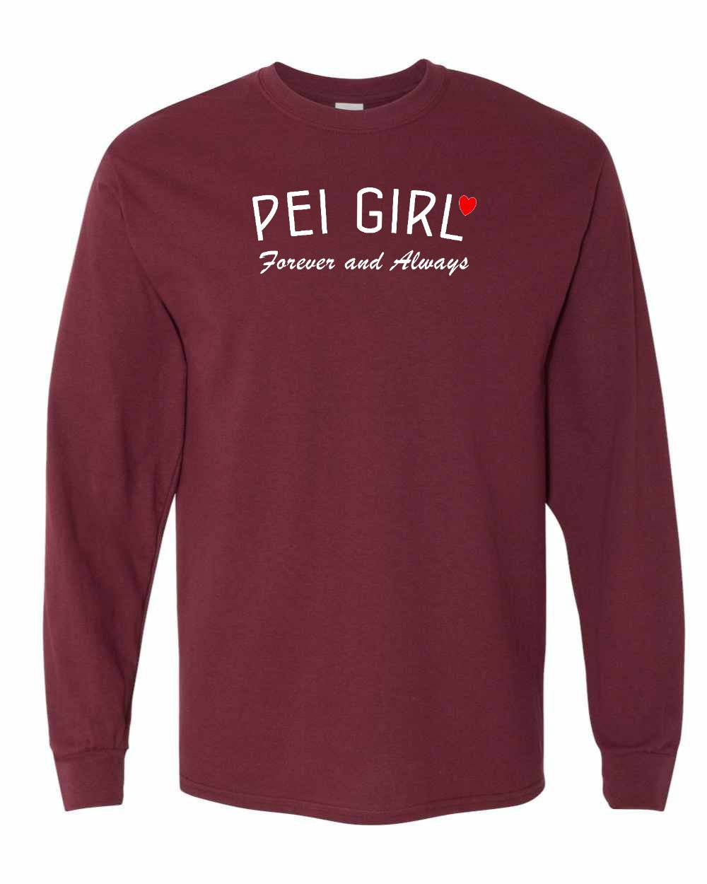 PEI Girl Forever and Always Long Sleeve Tee - Unisex