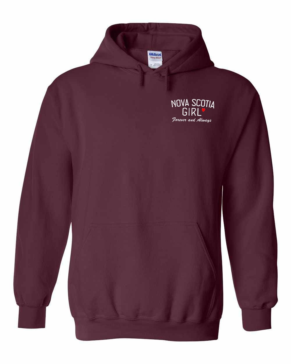 NS Girl Forever and Always Left Chest & Back Pullover Hoodie - Unisex