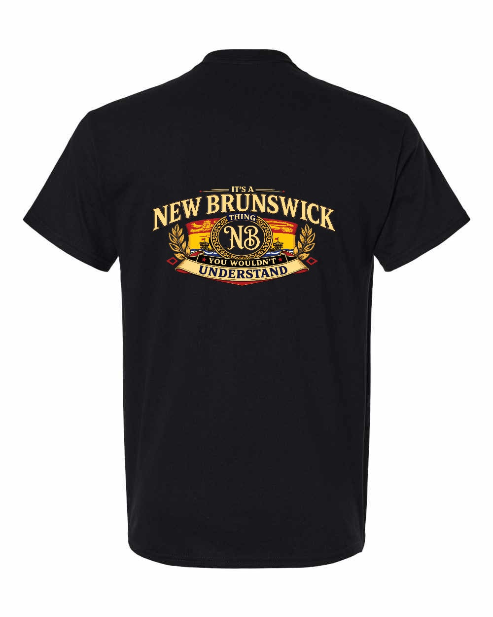 Nb Understand Left Chest and Back Men's Tee in Black - back