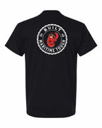 Built Maritime Tough Lobster Left Chest & Back Men's Tee