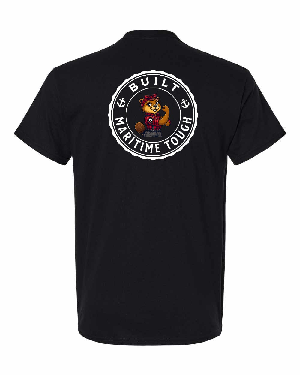 Built Maritime Tough Rosie Left Chest & Back Men's Tee