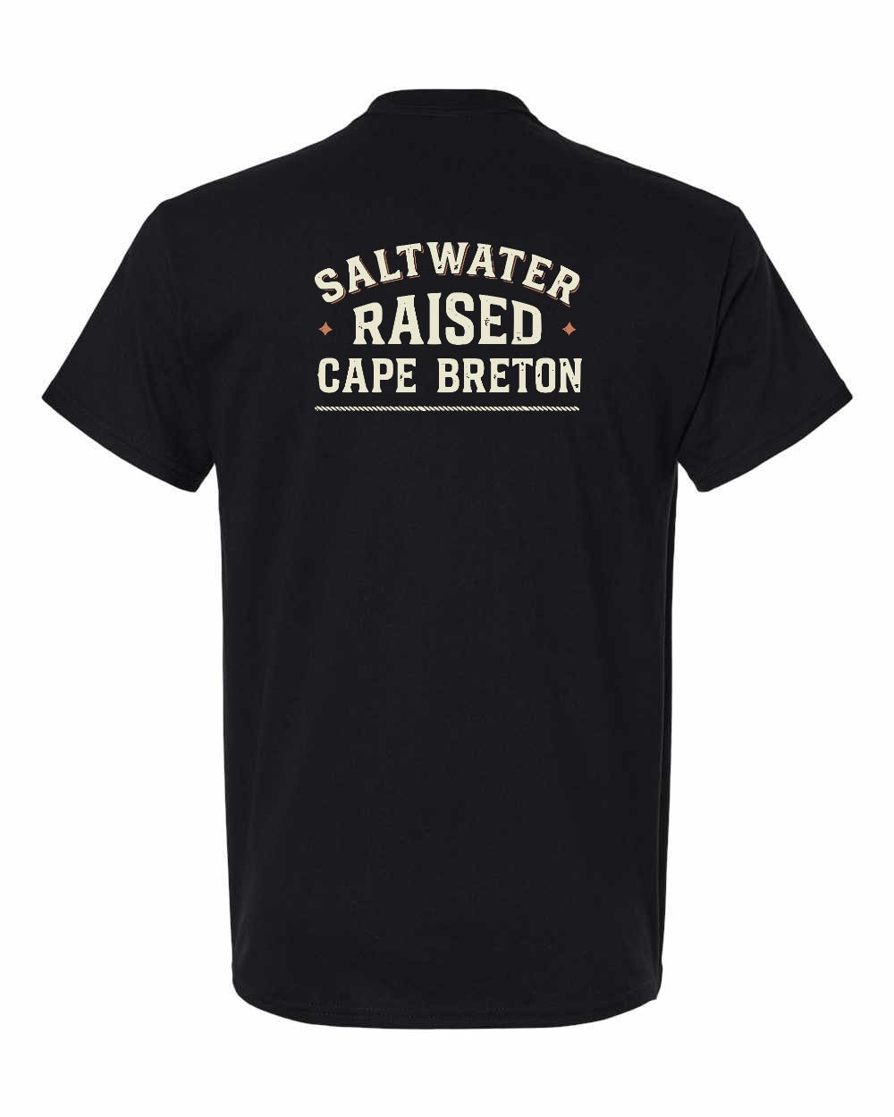 CB Saltwater Raised Sign Left Chest and Back Men's Tee