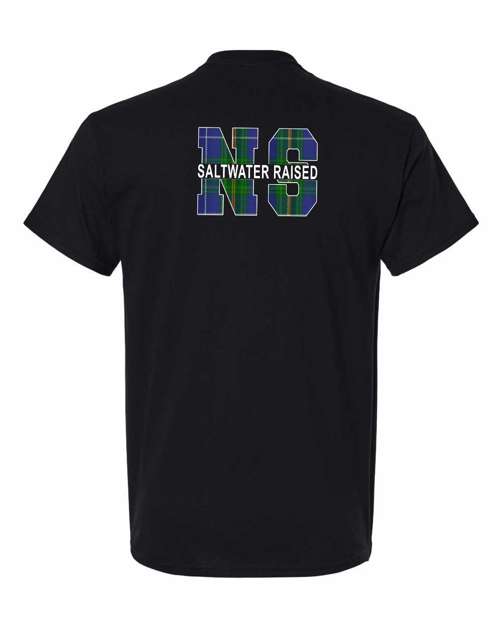 NS Saltwater Raised NS Left Chest and Back Men's tee