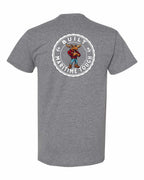 Built Maritime Tough Moose Left Chest & Back Men's Tee
