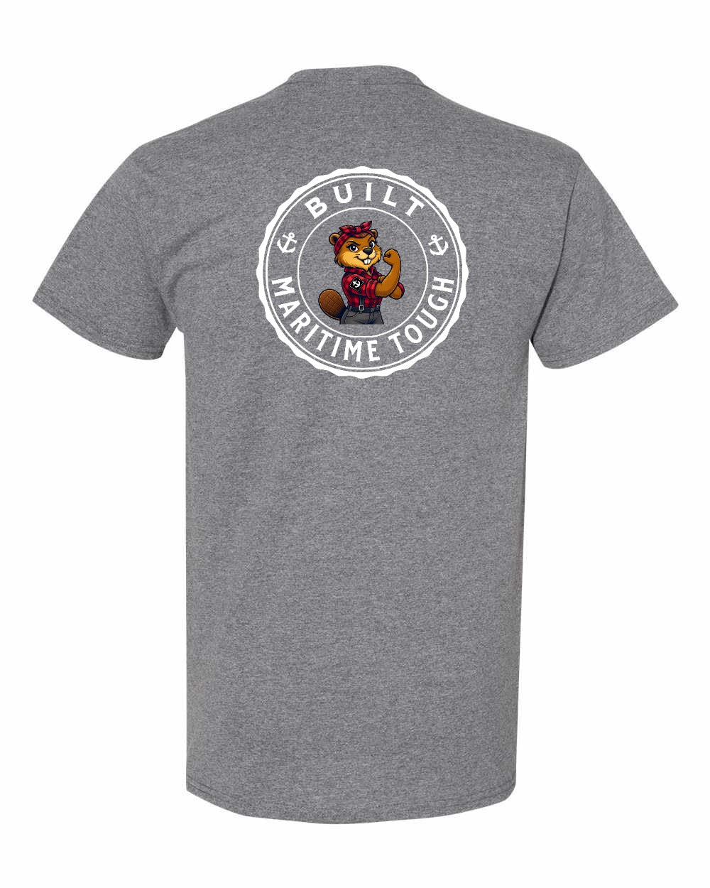 Built Maritime Tough Rosie Left Chest & Back Men's Tee