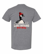 Lake Patrol Left Chest and Back Men's Tee in Graphite Heather - back