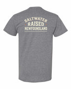 NFLD Saltwater Raised Sign Left Chest and Back Men's Tee