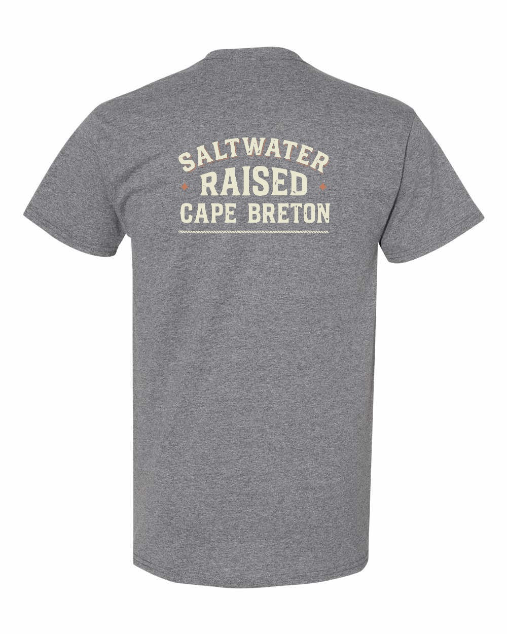 CB Saltwater Raised Sign Left Chest and Back Men's Tee