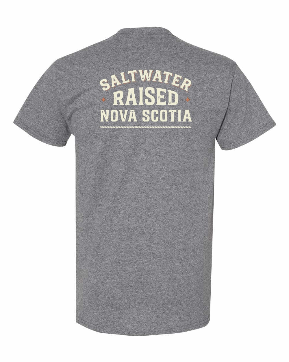 Saltwater Raised NS Sign Left Chest and Back Men's Tee