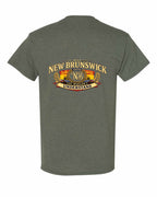 Nb Understand Left Chest and Back Men's Tee in Heather Military Green - back