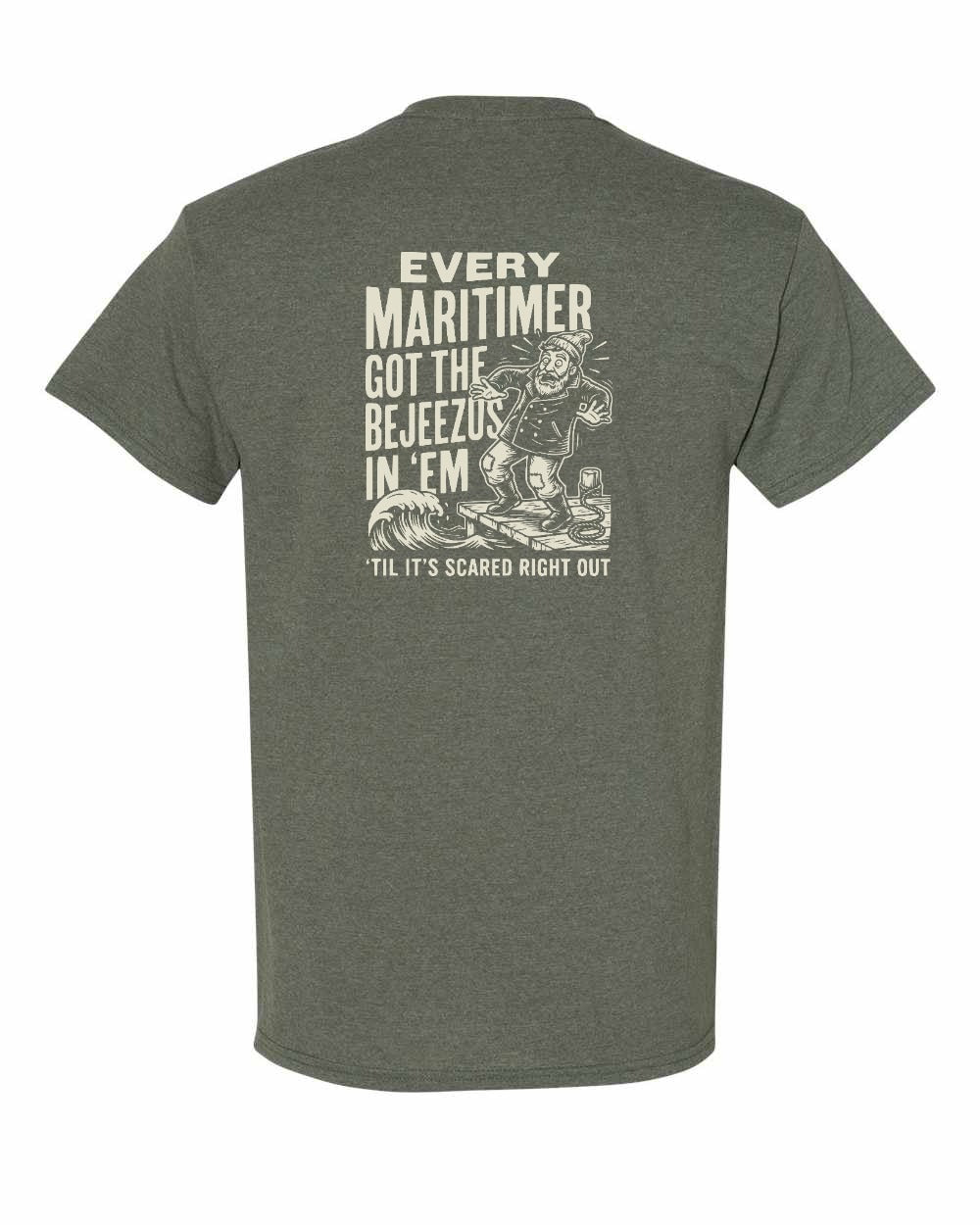 Bejeezus Left Chest and Back Men's Tee