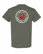 Built Maritime Tough Lobster Left Chest & Back Men's Tee