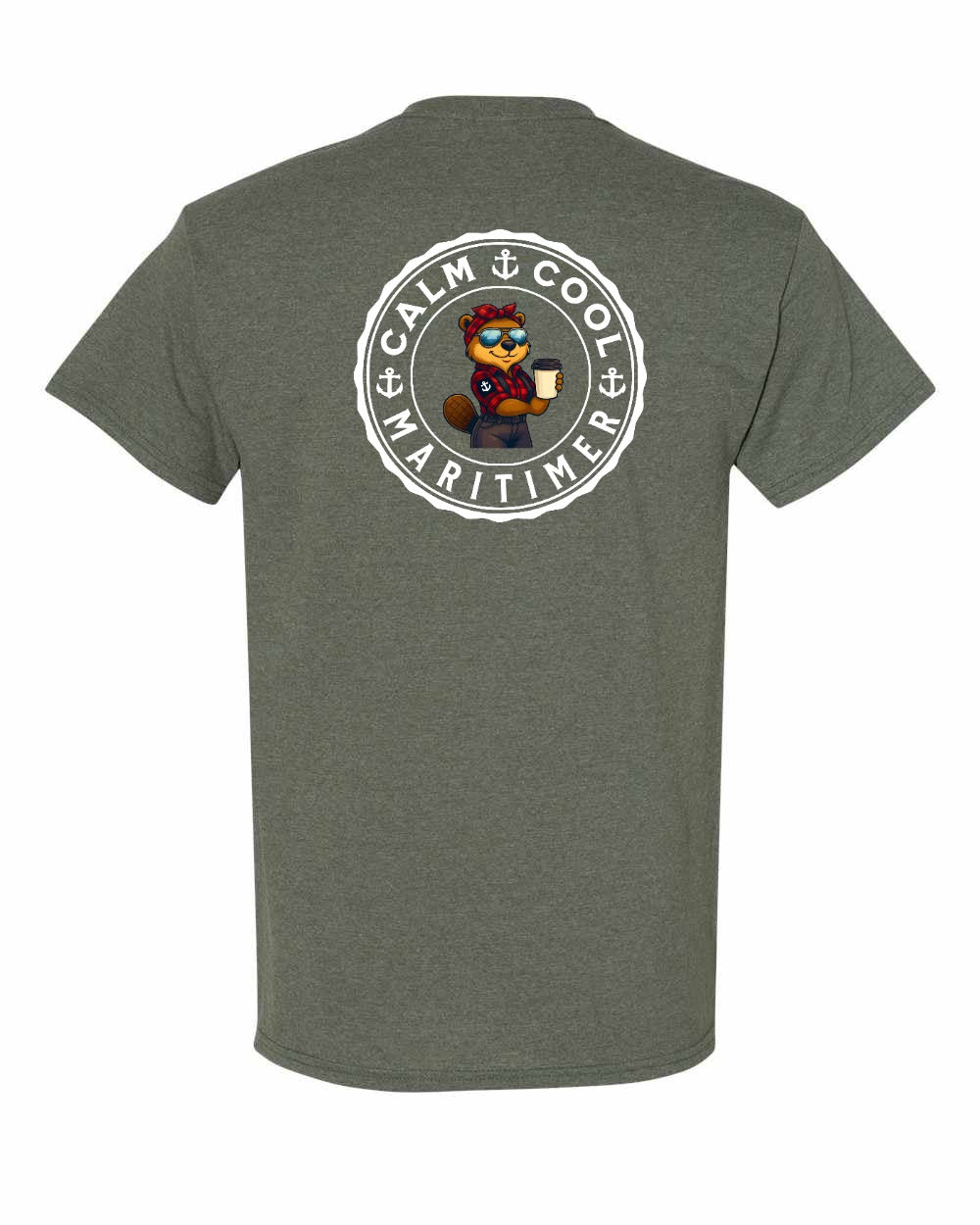 Calm Cool Maritimer Rosie Left Chest & Back Men's Tee