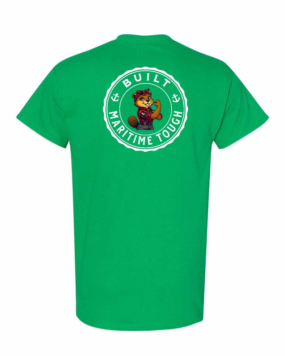 Built Maritime Tough Rosie Left Chest & Back Men's Tee
