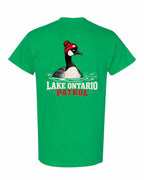 Lake Patrol Left Chest and Back Men's Tee in Irish Green - back