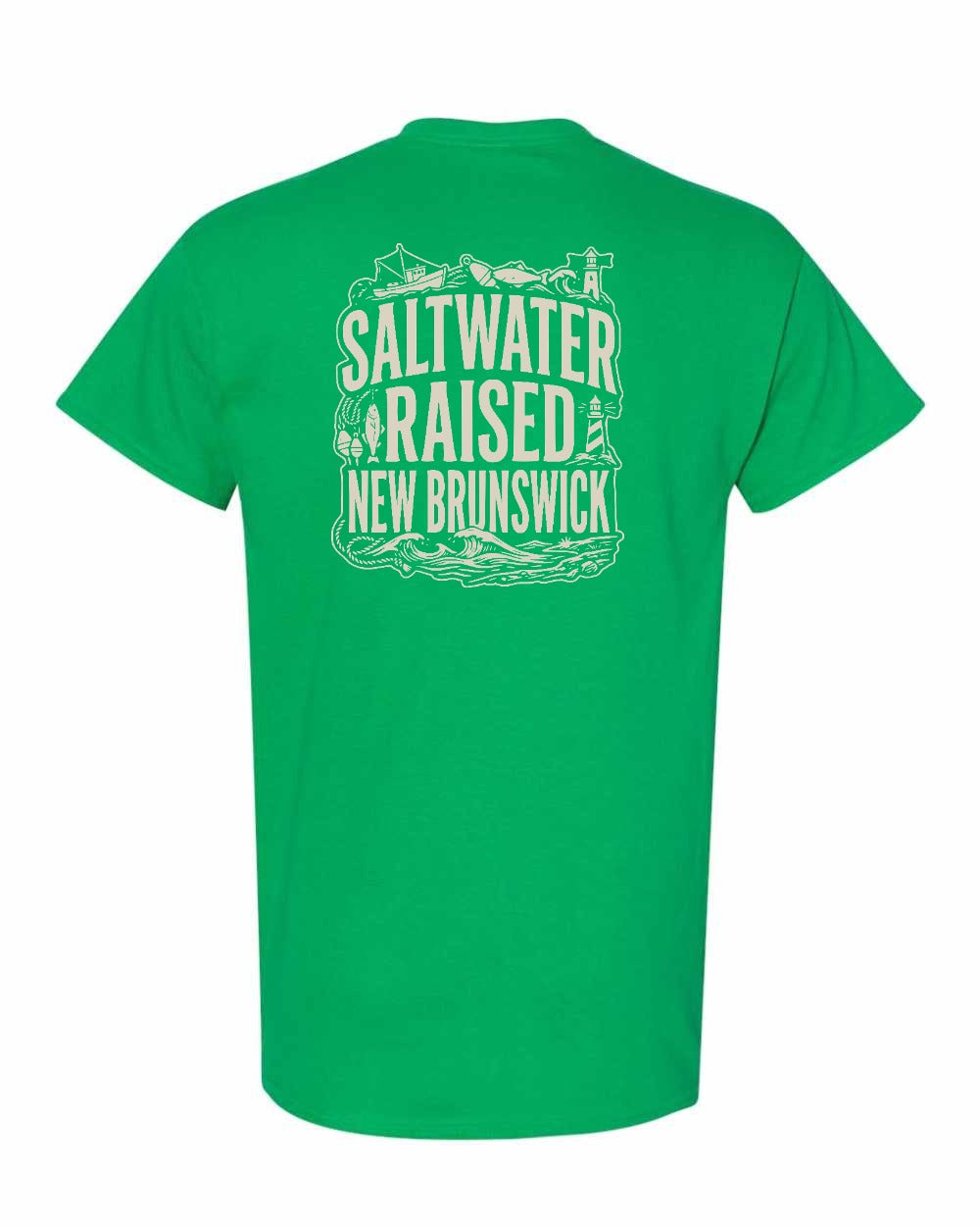 NB Saltwater Raised Folk Left Chest and Back Men's Tee