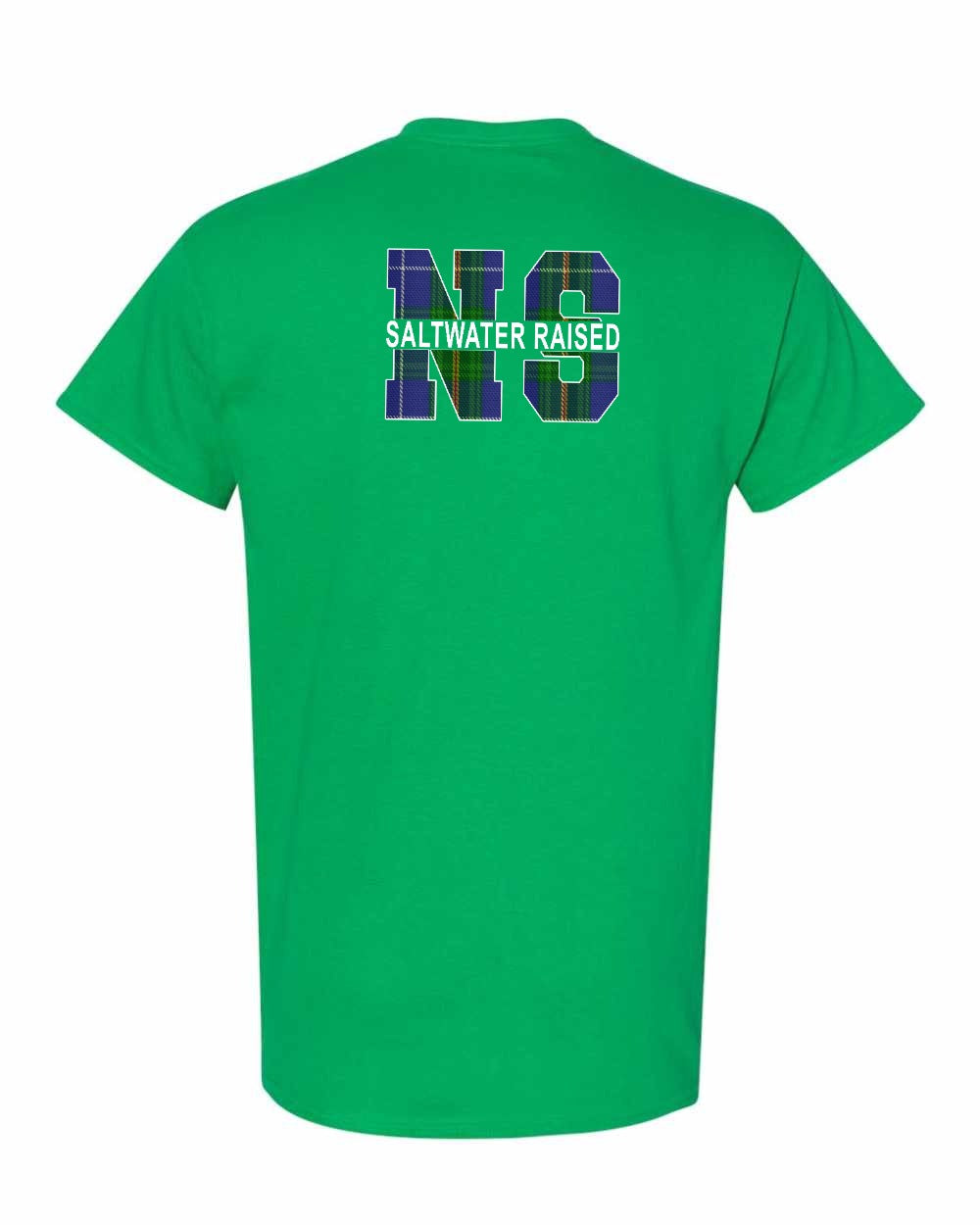 NS Saltwater Raised NS Left Chest and Back Men's tee