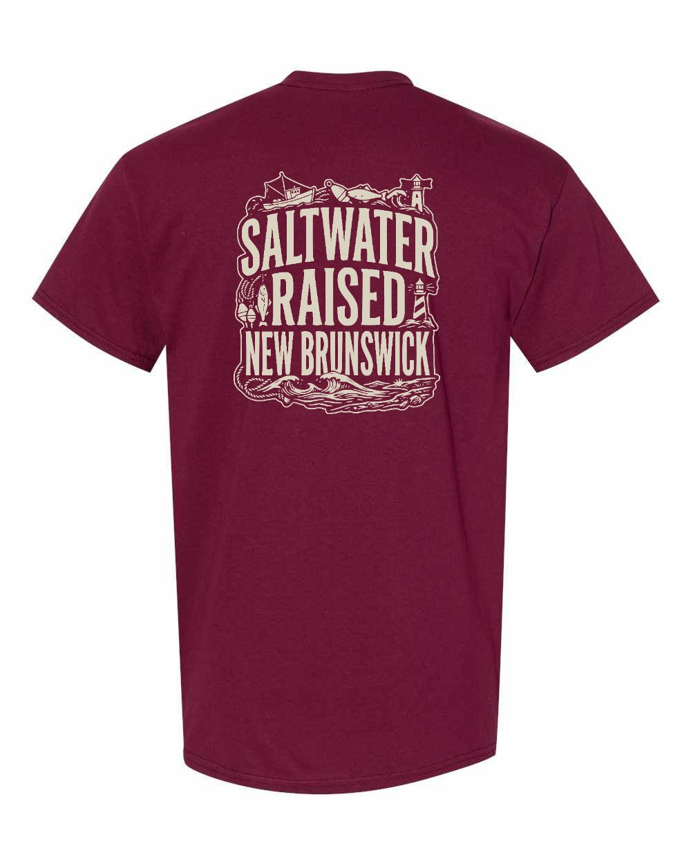 NB Saltwater Raised Folk Left Chest and Back Men's Tee
