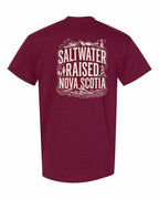 Saltwater Raised NS Folk Left Chest and Back Men's Tee