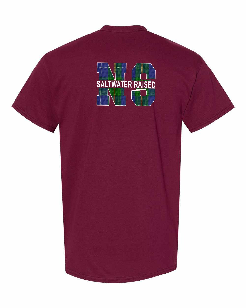 NS Saltwater Raised NS Left Chest and Back Men's tee