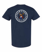 Calm Cool Maritimer Moose Left Chest & Back Men's Tee