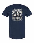 PEI Saltwater Raised Folk Left Chest and Back Men's Tee
