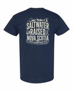 Saltwater Raised NS Folk Left Chest and Back Men's Tee