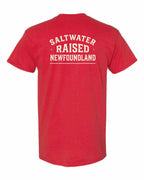 NFLD Saltwater Raised Sign Left Chest and Back Men's Tee