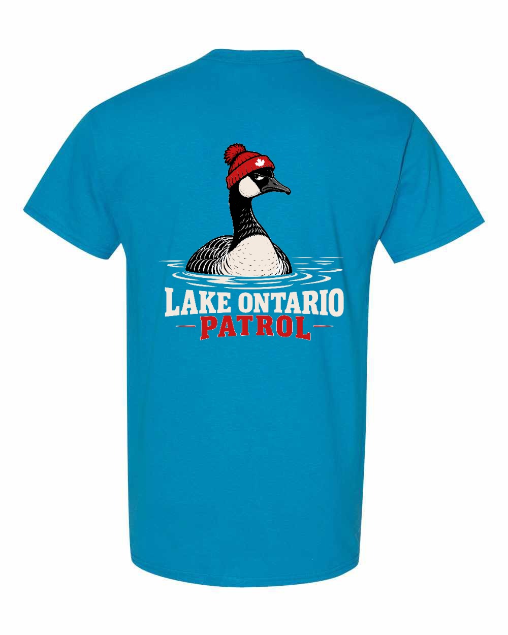 Lake Patrol Left Chest and Back Men's Tee in Sapphire - back